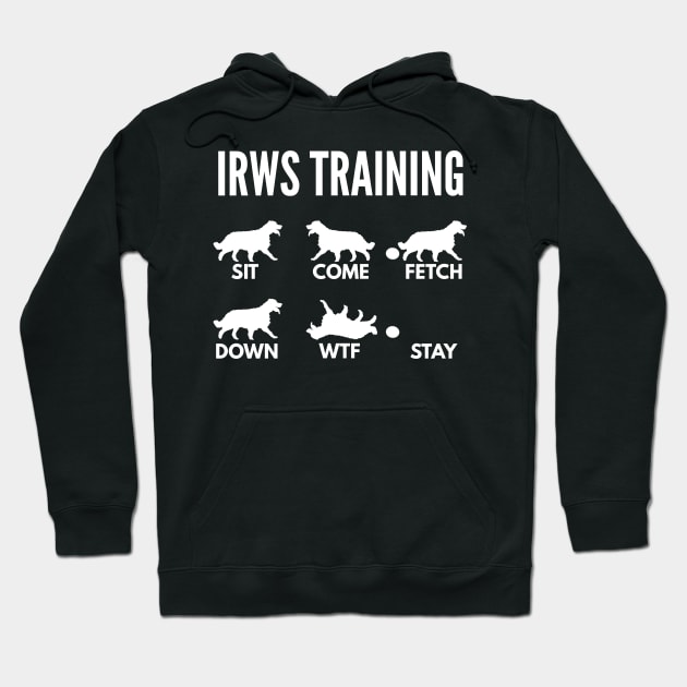 IWRS Training Irish Red and White Setter Tricks Hoodie by DoggyStyles